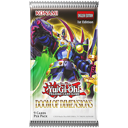 PREORDER Doom of Dimensions - Booster Pack (1st Edition) | Shuffle n Cut Hobbies & Games