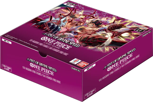 One Piece OP11 A Fist of Divine Speed - Booster Box | Shuffle n Cut Hobbies & Games