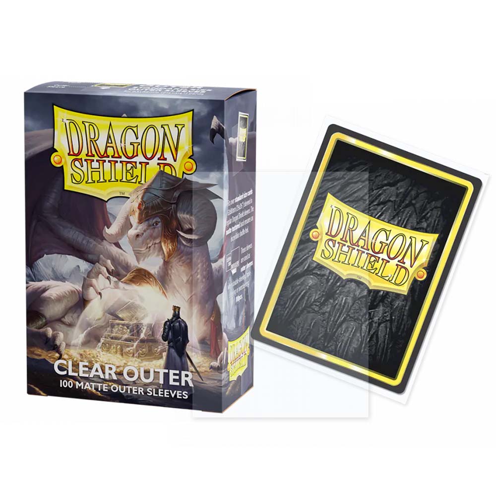 Dragon Shield 100ct MATTE standard Sleeves - Clear Outer Sleeves