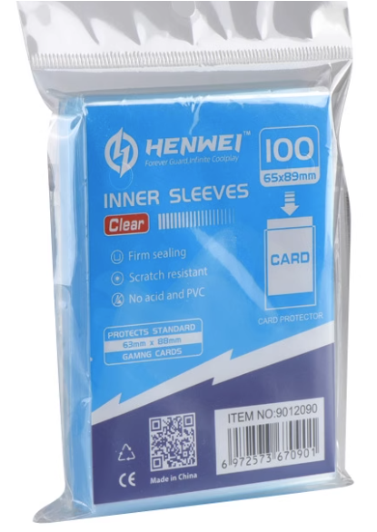 Henwei Deck Shell (Includes 66*91 100pc Sleeves and 64*89 100pc Perfect-Fits)