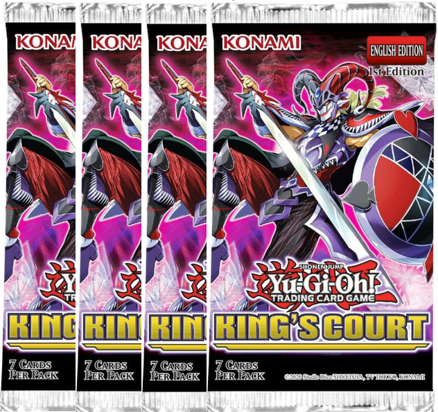 King's Court - Booster Pack (1st Edition) x 4 | Shuffle n Cut Hobbies & Games
