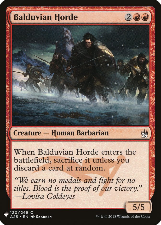 Balduvian Horde [Mystery Booster] | Shuffle n Cut Hobbies & Games