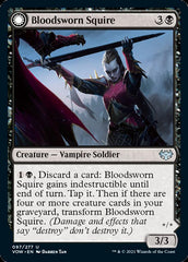 Bloodsworn Squire // Bloodsworn Knight [Innistrad: Crimson Vow] | Shuffle n Cut Hobbies & Games
