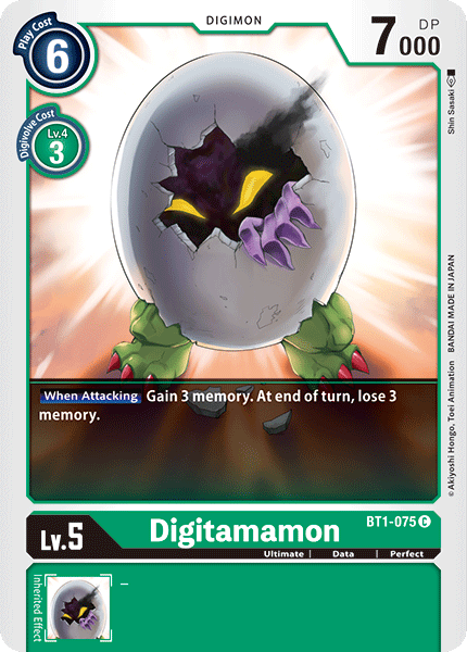 Digitamamon [BT1-075] [Release Special Booster Ver.1.0] | Shuffle n Cut Hobbies & Games