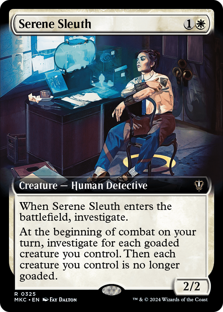 Serene Sleuth (Extended Art) [Murders at Karlov Manor Commander] | Shuffle n Cut Hobbies & Games