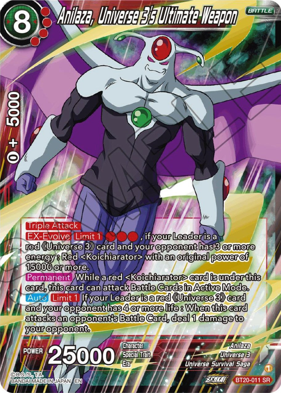 Anilaza, Universe 3's Ultimate Weapon (BT20-011) [Power Absorbed] | Shuffle n Cut Hobbies & Games