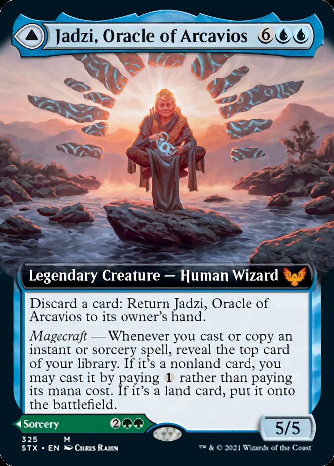 Jadzi, Oracle of Arcavios // Journey to the Oracle (Extended Art) [Strixhaven: School of Mages] | Shuffle n Cut Hobbies & Games