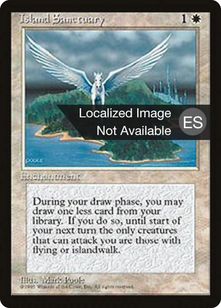 Island Sanctuary [Fourth Edition Foreign Black Border] | Shuffle n Cut Hobbies & Games