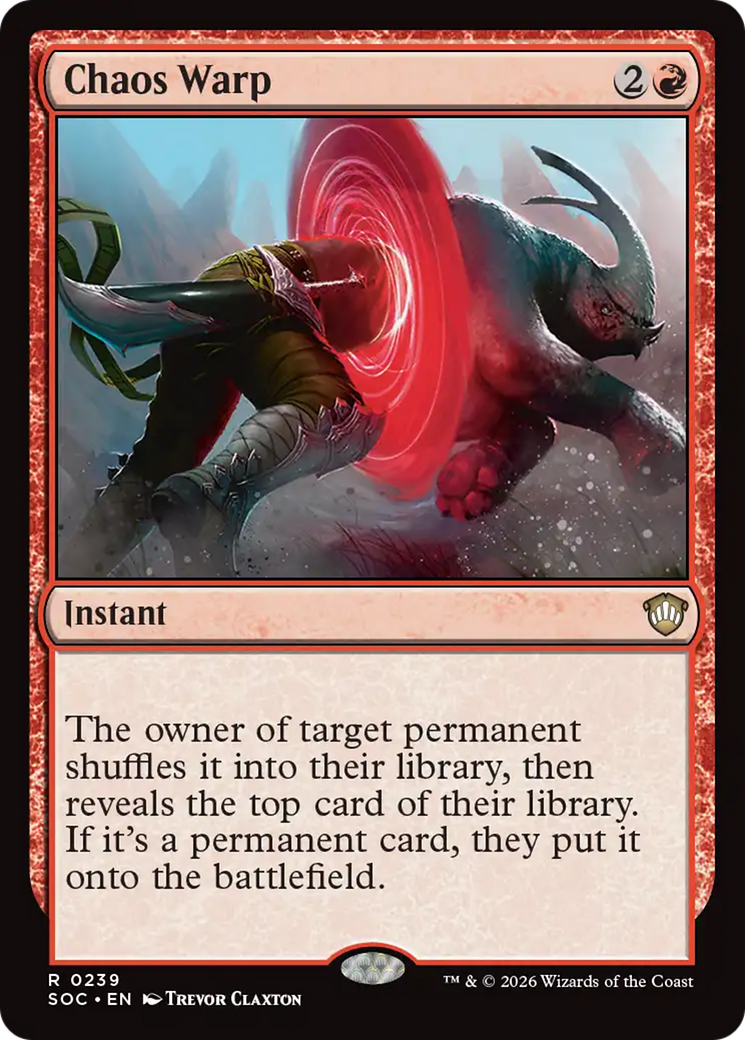 Chaos Warp [Secrets of Strixhaven Commander] | Shuffle n Cut Hobbies & Games