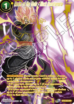 Realm of the Gods - Black Kamehameha (SPR) (BT16-092) [Realm of the Gods] | Shuffle n Cut Hobbies & Games