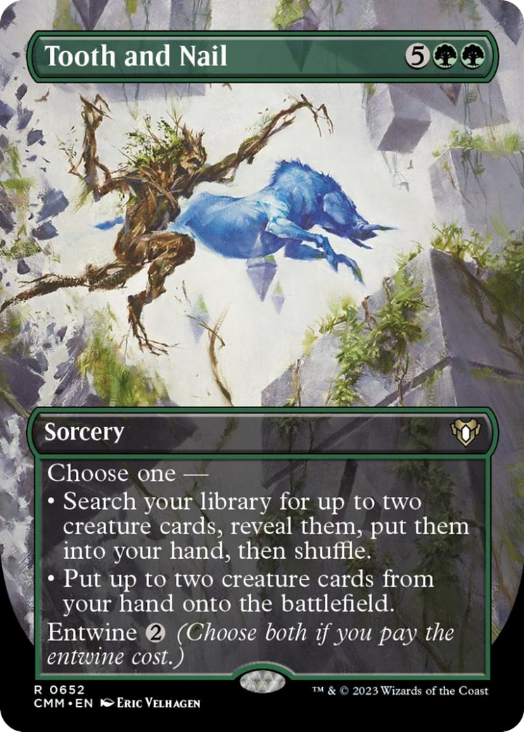 Tooth and Nail (Borderless Alternate Art) [Commander Masters] | Shuffle n Cut Hobbies & Games