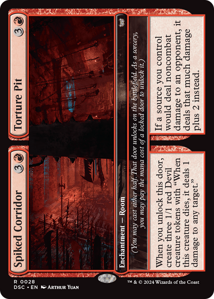 Spiked Corridor // Torture Pit [Duskmourn: House of Horror Commander] | Shuffle n Cut Hobbies & Games