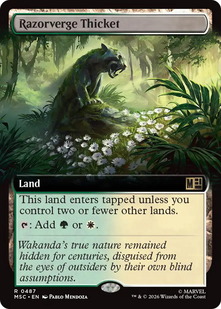 Razorverge Thicket (Extended Art) [Marvel Super Heroes Commander] | Shuffle n Cut Hobbies & Games