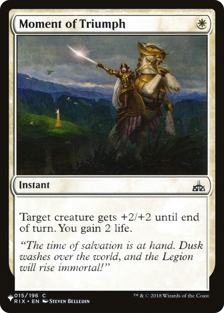 Moment of Triumph [The List] | Shuffle n Cut Hobbies & Games