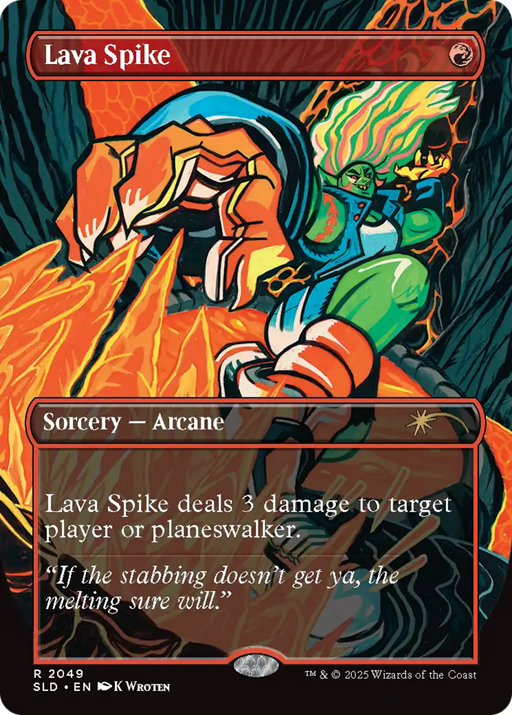 Lava Spike (2049) (Rainbow Foil) [Secret Lair Drop Series] | Shuffle n Cut Hobbies & Games