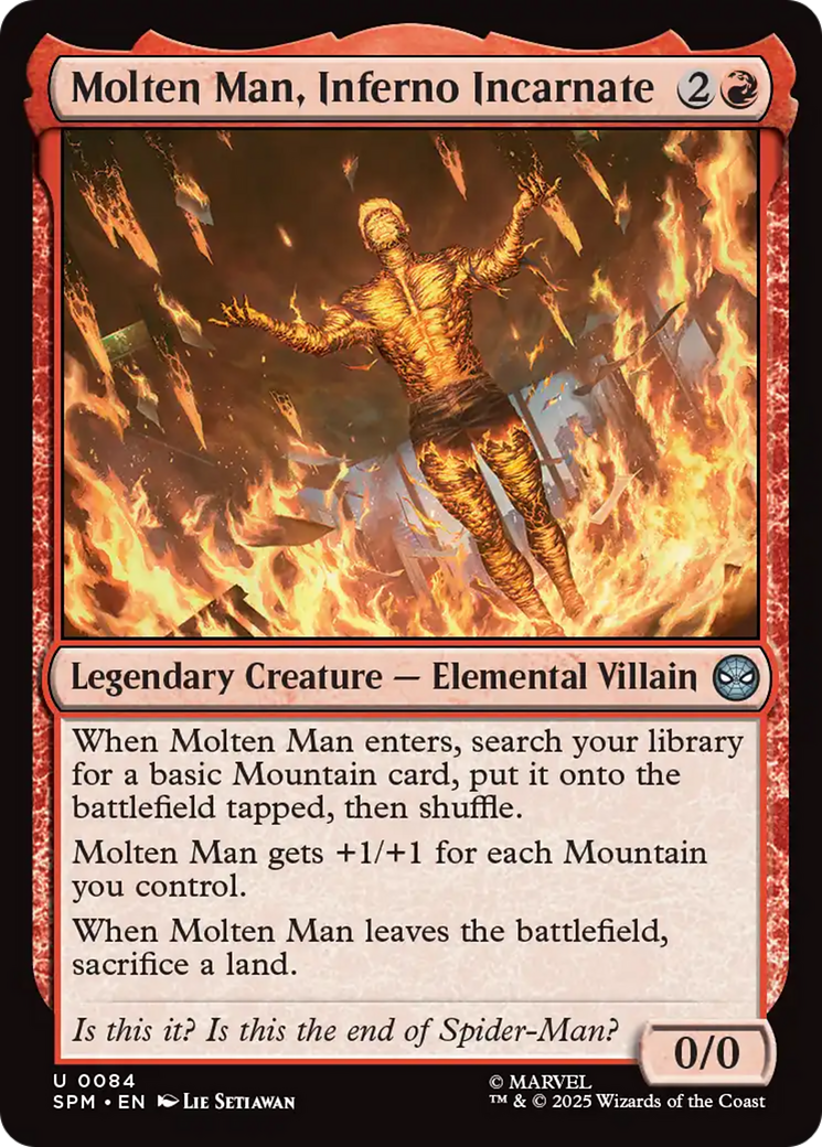 Molten Man, Inferno Incarnate [Marvel's Spider-Man] | Shuffle n Cut Hobbies & Games