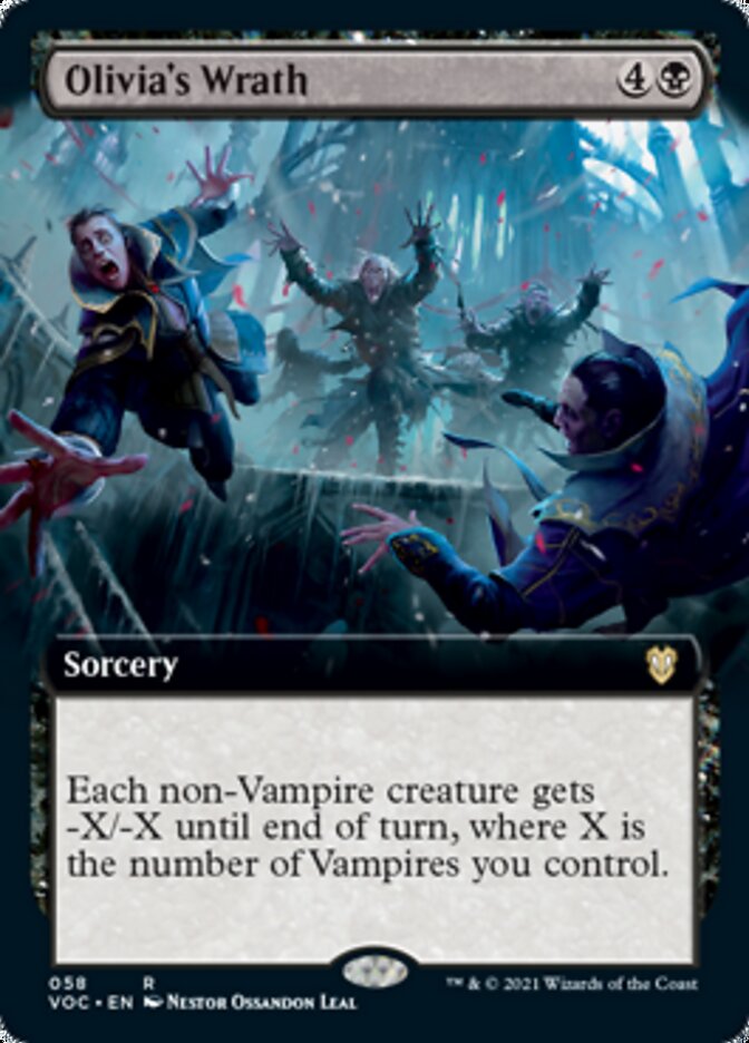Olivia's Wrath (Extended Art) [Innistrad: Crimson Vow Commander] | Shuffle n Cut Hobbies & Games