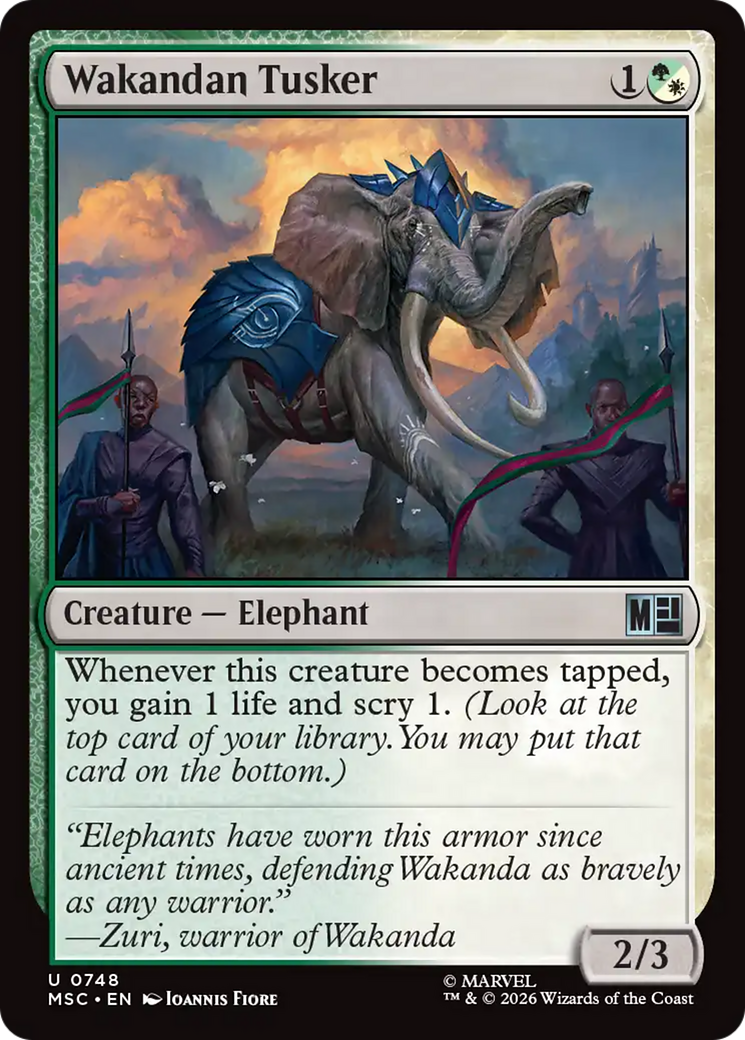 Wakandan Tusker [Marvel Super Heroes Commander] | Shuffle n Cut Hobbies & Games