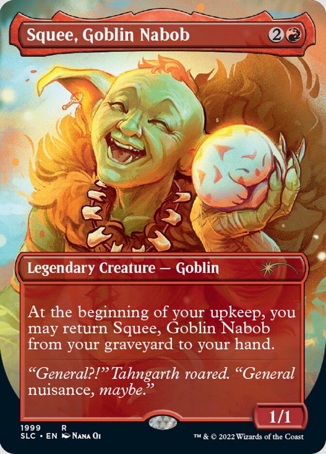 Squee, Goblin Nabob (Borderless) [Secret Lair Countdown Kit] | Shuffle n Cut Hobbies & Games