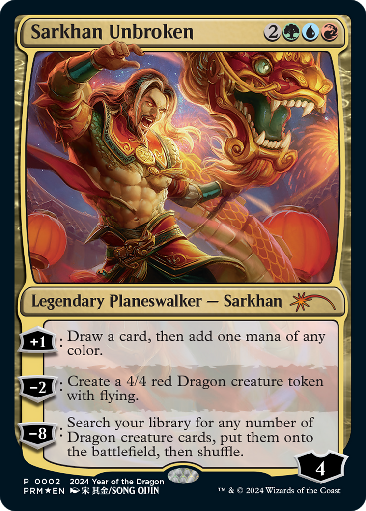 Sarkhan Unbroken (Year of the Dragon 2024) [Standard Showdown Promos] | Shuffle n Cut Hobbies & Games