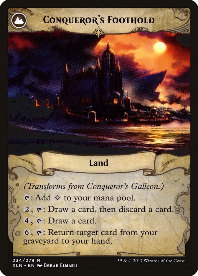 Conqueror's Galleon // Conqueror's Foothold [Ixalan] | Shuffle n Cut Hobbies & Games