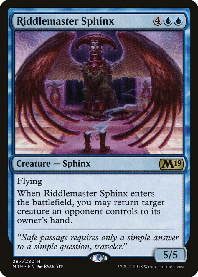 Riddlemaster Sphinx [Core Set 2019] | Shuffle n Cut Hobbies & Games