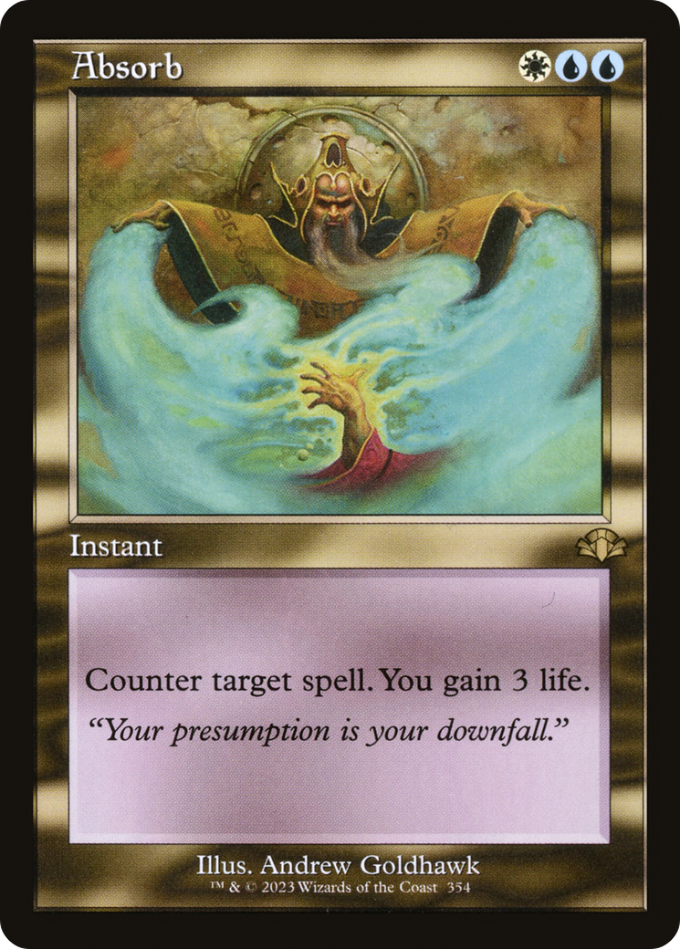 Absorb (Retro) [Dominaria Remastered] | Shuffle n Cut Hobbies & Games