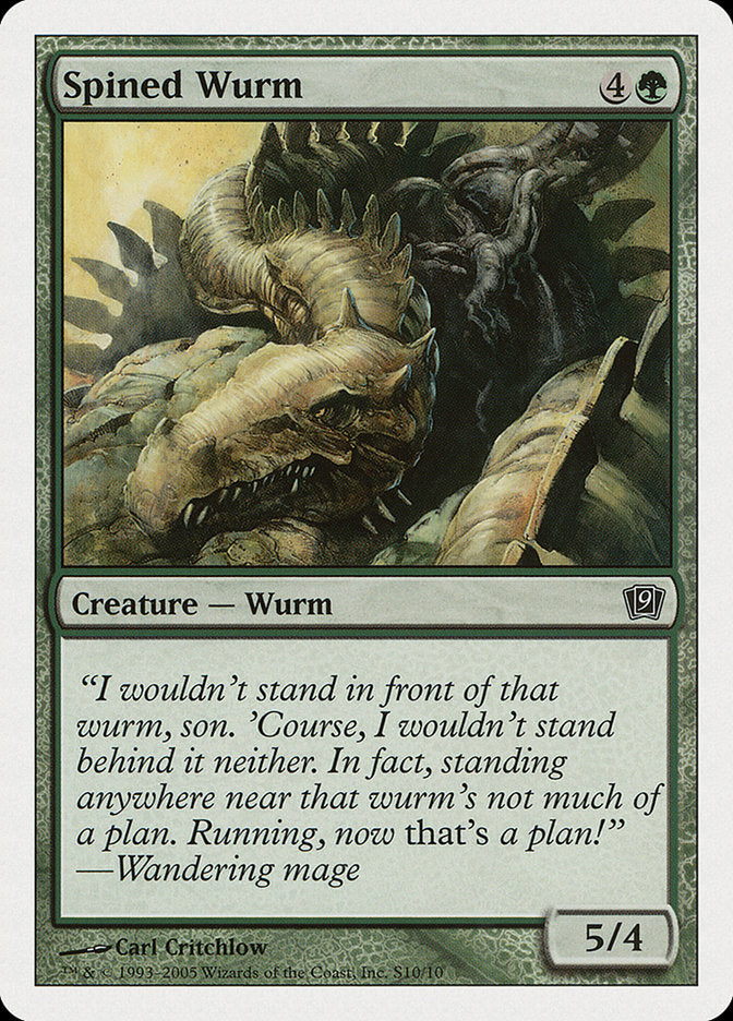 Spined Wurm [Ninth Edition] | Shuffle n Cut Hobbies & Games