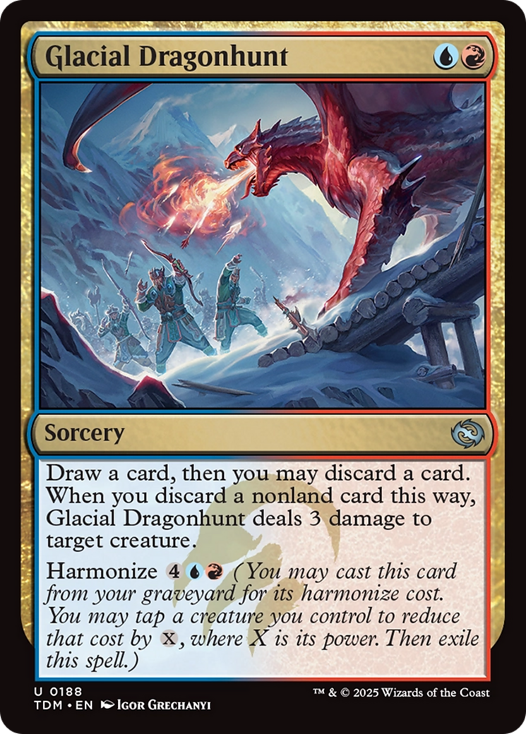 Glacial Dragonhunt [Tarkir: Dragonstorm] | Shuffle n Cut Hobbies & Games