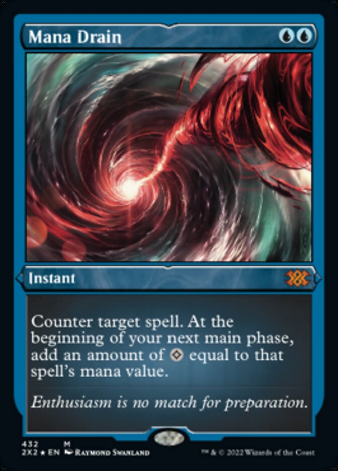 Mana Drain (Foil Etched) [Double Masters 2022] | Shuffle n Cut Hobbies & Games
