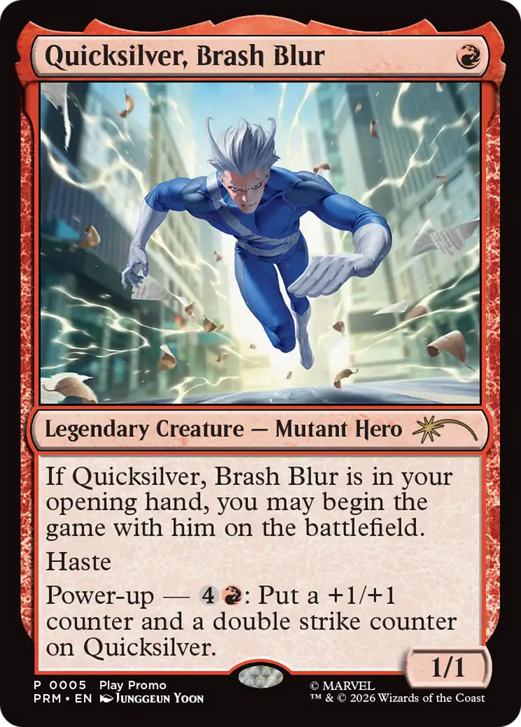 Quicksilver, Brash Blur [Standard Showdown Promos] | Shuffle n Cut Hobbies & Games