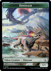 Treasure (21) // Dinosaur Double-Sided Token [March of the Machine Tokens] | Shuffle n Cut Hobbies & Games