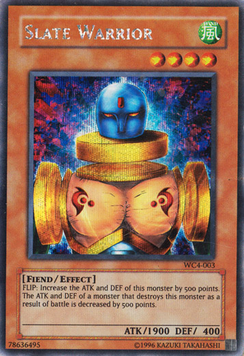 Slate Warrior [WC4-003] Secret Rare | Shuffle n Cut Hobbies & Games