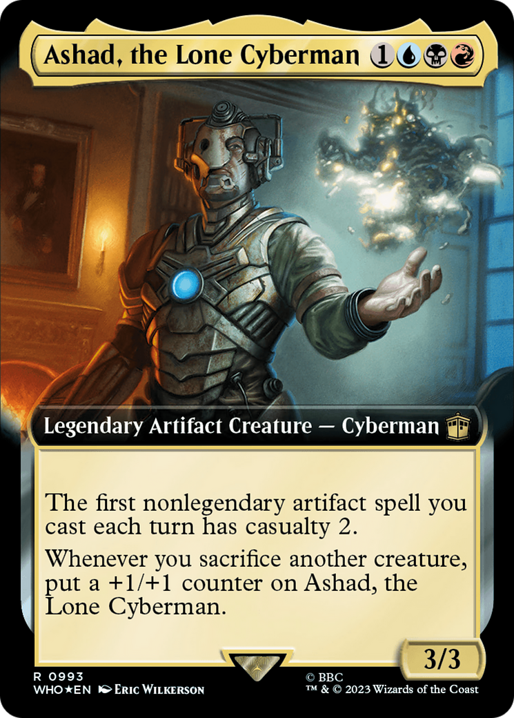 Ashad, the Lone Cyberman (Extended Art) (Surge Foil) [Doctor Who] | Shuffle n Cut Hobbies & Games