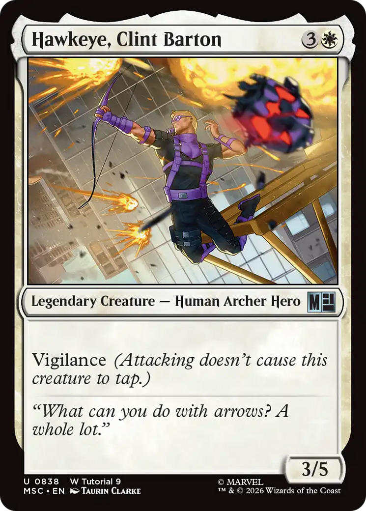 Hawkeye, Clint Barton (0838) [Marvel Super Heroes Commander] | Shuffle n Cut Hobbies & Games