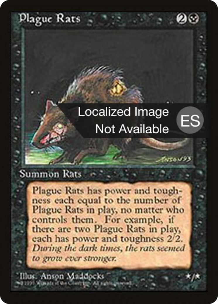 Plague Rats [Fourth Edition Foreign Black Border] | Shuffle n Cut Hobbies & Games