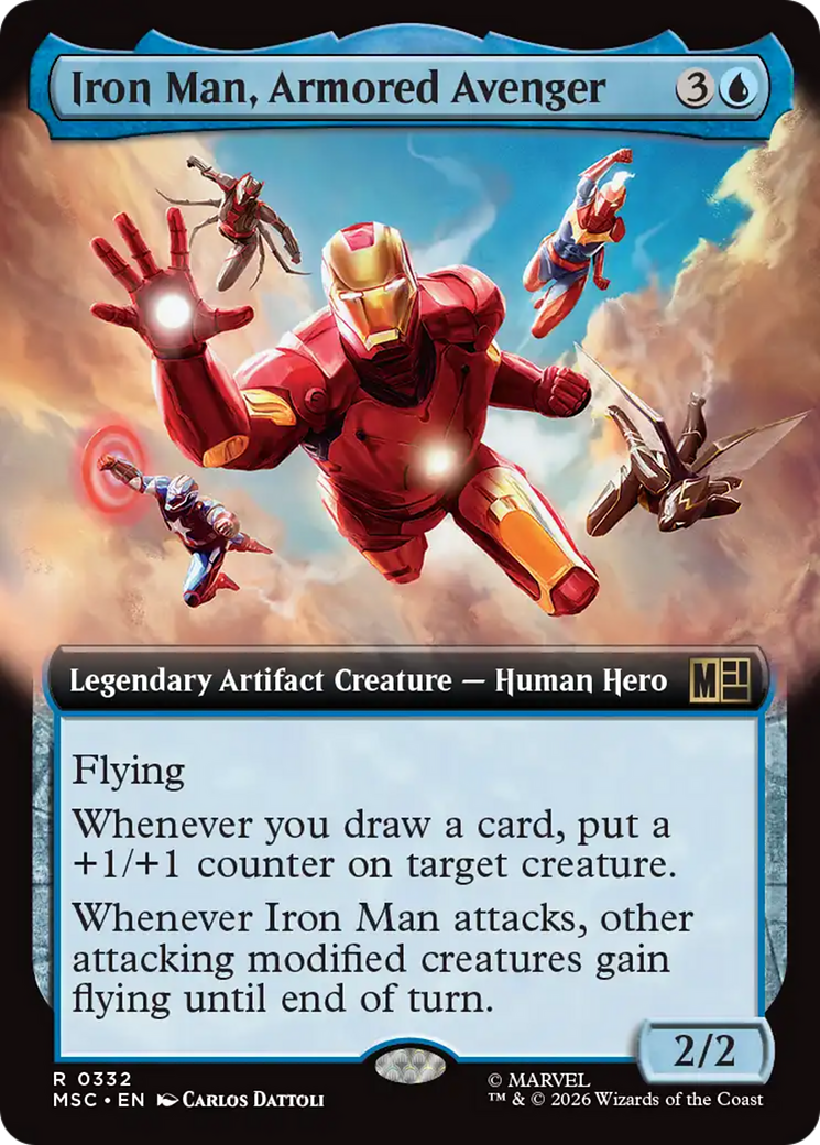 Iron Man, Armored Avenger (Extended Art) [Marvel Super Heroes Commander] | Shuffle n Cut Hobbies & Games