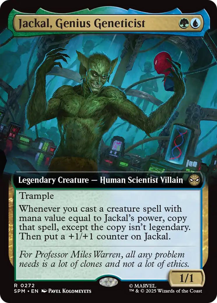Jackal, Genius Geneticist (Extended Art) [Marvel's Spider-Man] | Shuffle n Cut Hobbies & Games