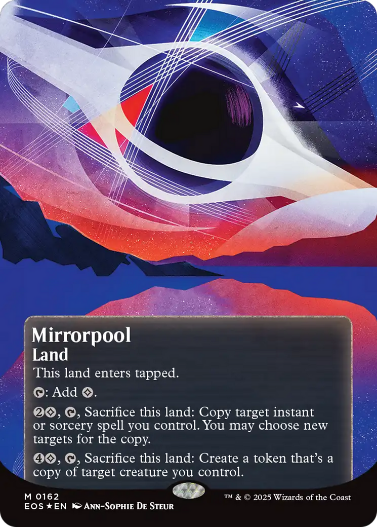 Mirrorpool (0162) (Borderless) (Galaxy Foil) [Edge of Eternities: Stellar Sights] | Shuffle n Cut Hobbies & Games