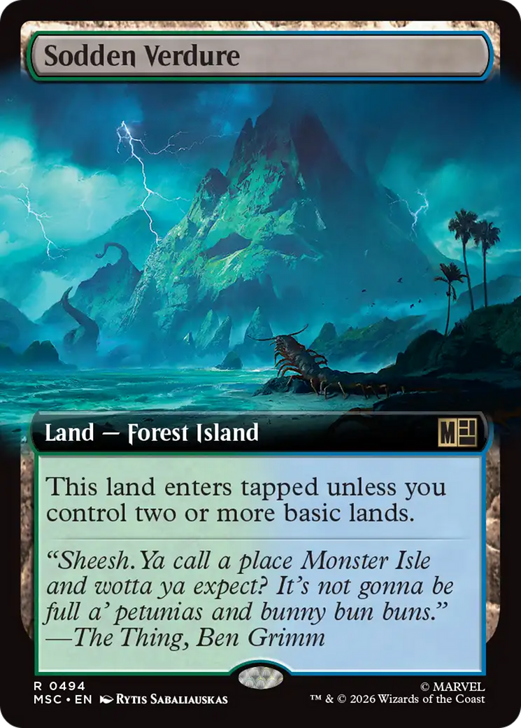 Sodden Verdure (Extended Art) [Marvel Super Heroes Commander] | Shuffle n Cut Hobbies & Games