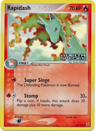 Rapidash (52/113) (Stamped) [EX: Delta Species] | Shuffle n Cut Hobbies & Games