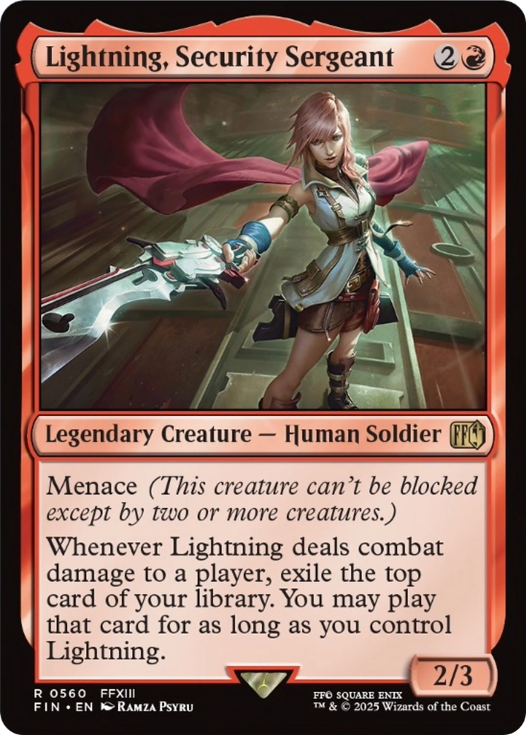 Lightning, Security Sergeant [FINAL FANTASY] | Shuffle n Cut Hobbies & Games