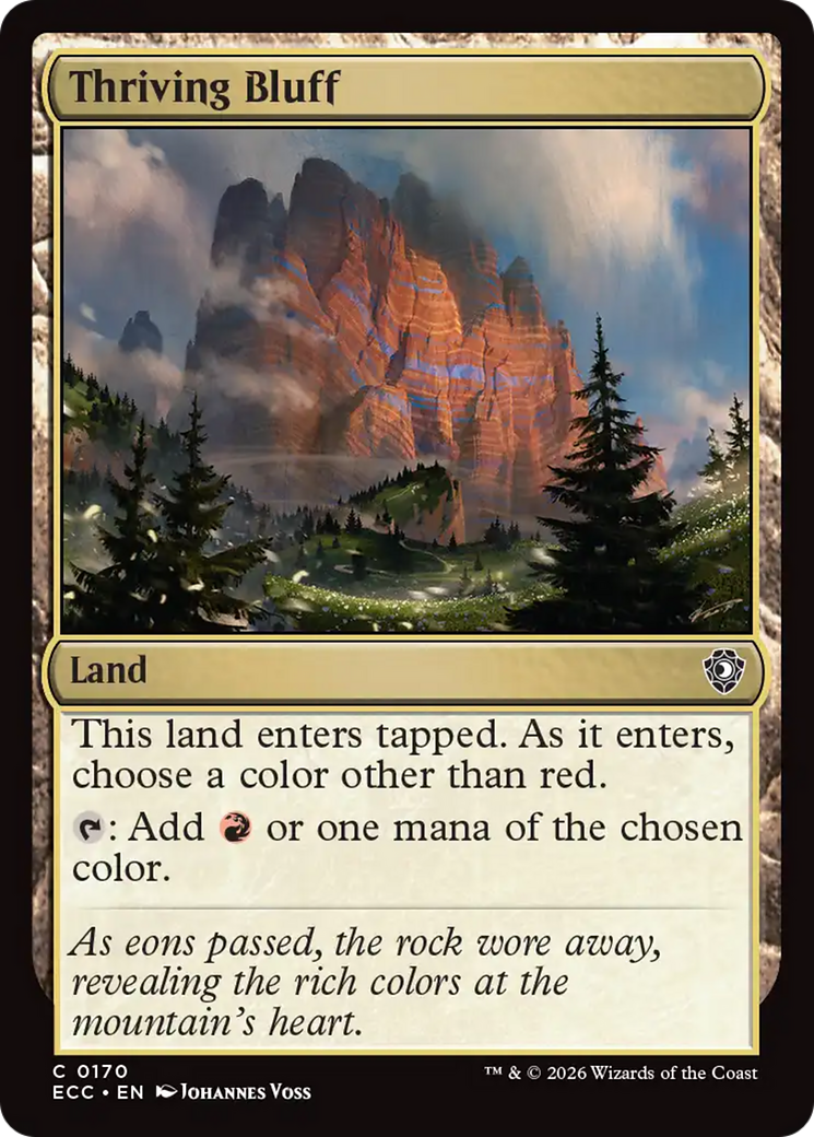 Thriving Bluff [Lorwyn Eclipsed Commander] | Shuffle n Cut Hobbies & Games