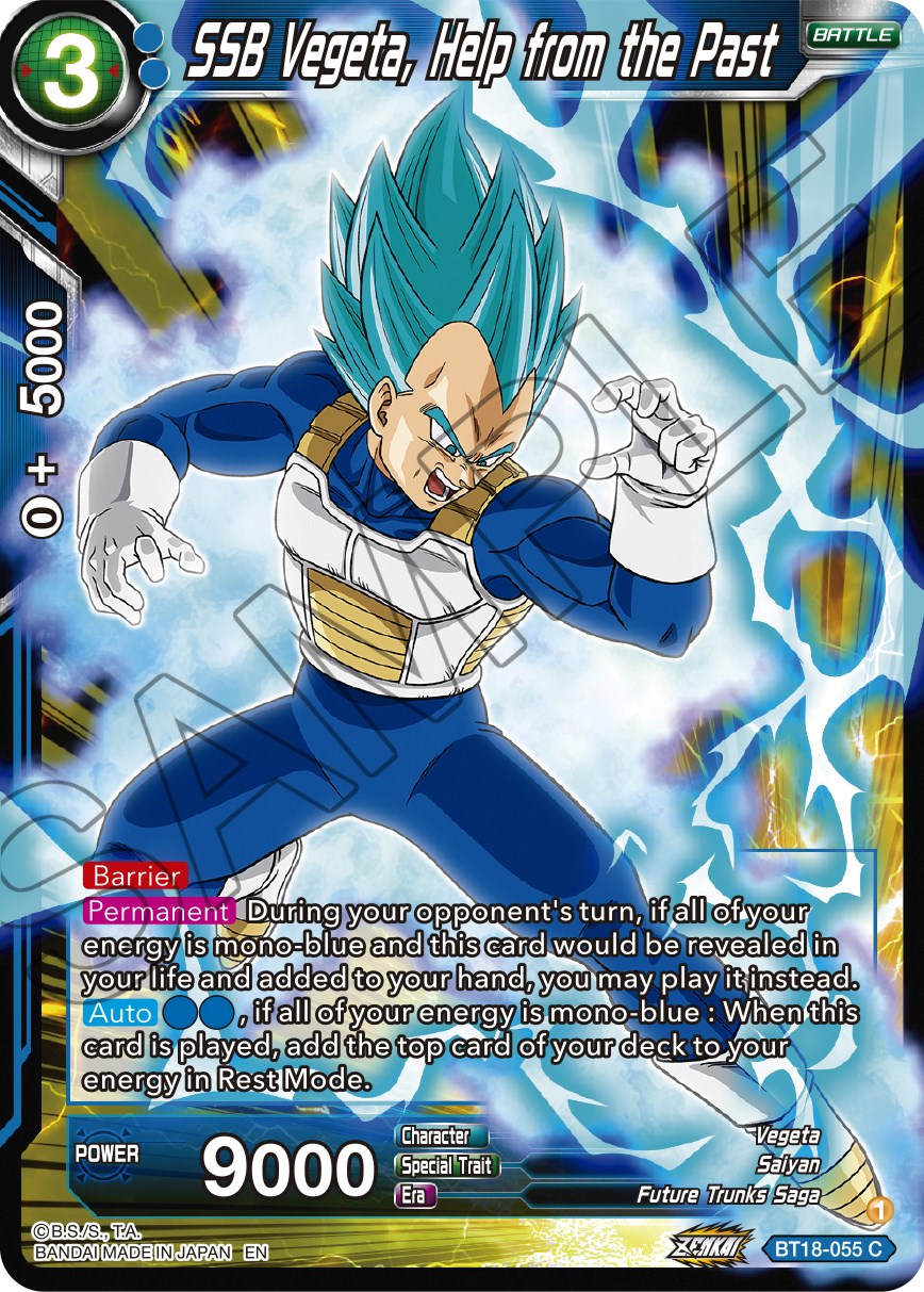 SSB Vegeta, Help from the Past (BT18-055) [Dawn of the Z-Legends] | Shuffle n Cut Hobbies & Games