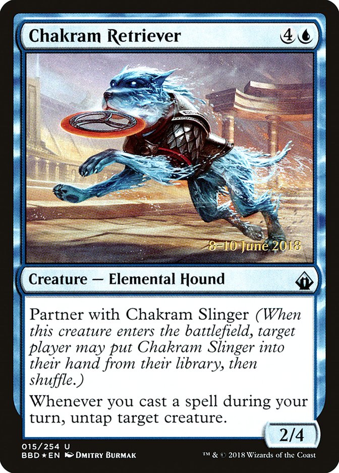 Chakram Retriever (Prerelease) [Battlebond Prerelease Promos] | Shuffle n Cut Hobbies & Games