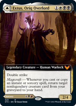 Extus, Oriq Overlord // Awaken the Blood Avatar (Extended Art) [Strixhaven: School of Mages] | Shuffle n Cut Hobbies & Games