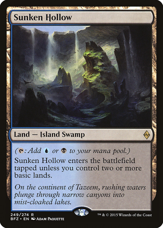 Sunken Hollow [Battle for Zendikar] | Shuffle n Cut Hobbies & Games