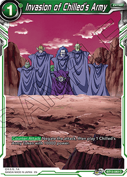 Invasion of Chilled's Army (Common) (BT13-083) [Supreme Rivalry] | Shuffle n Cut Hobbies & Games
