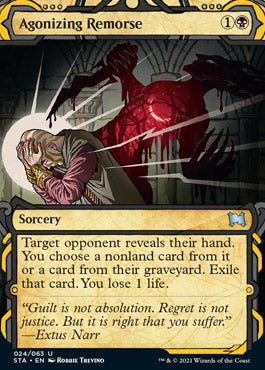 Agonizing Remorse (Foil Etched) [Strixhaven: Mystical Archive] | Shuffle n Cut Hobbies & Games