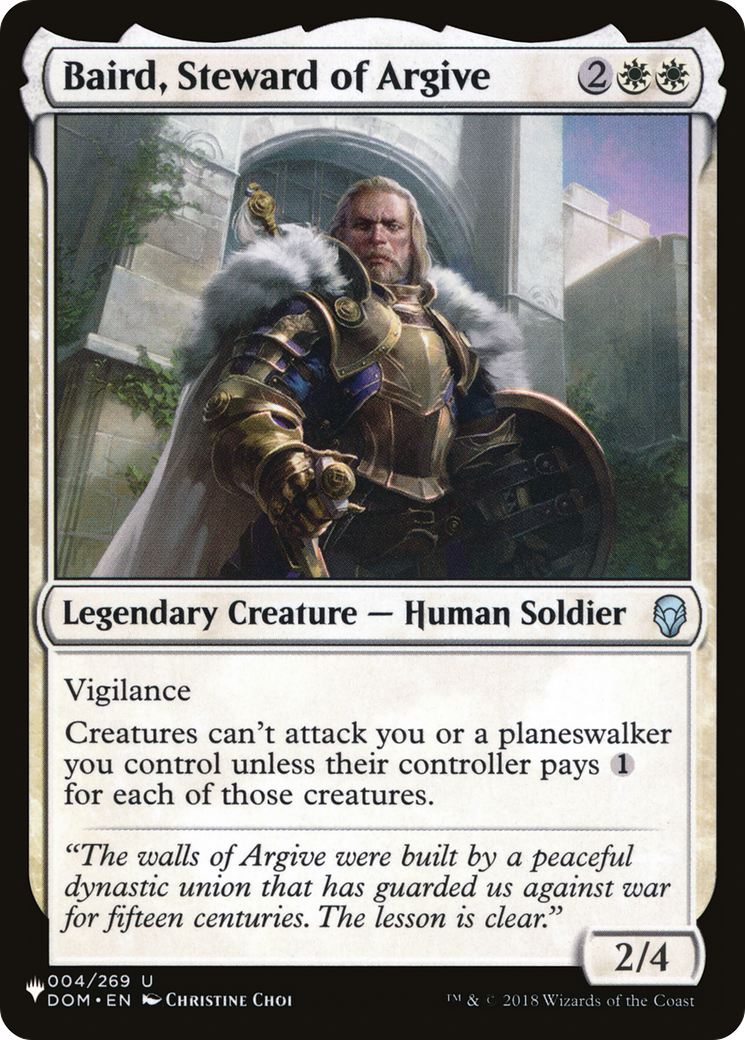 Baird, Steward of Argive [The List] | Shuffle n Cut Hobbies & Games